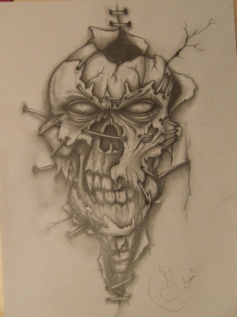 774x1032 Evil Face - Evil Face Drawing
