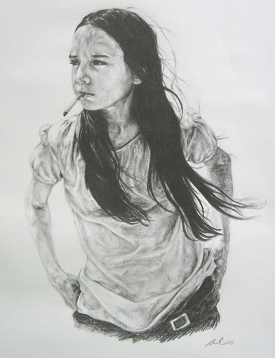 392x510 Pencil Drawings Of Evil Anakin And Girl - Evil Girl Drawing