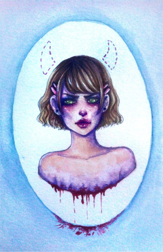 320x495 Why Are All My Girls So Evil I Have To Draw A Lot - Evil Girl Drawing