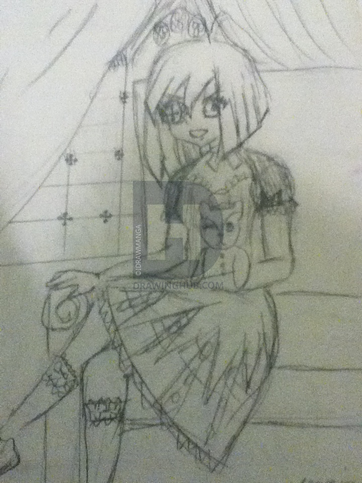 720x960 Evil Girl Drawing - Evil Girl Drawing