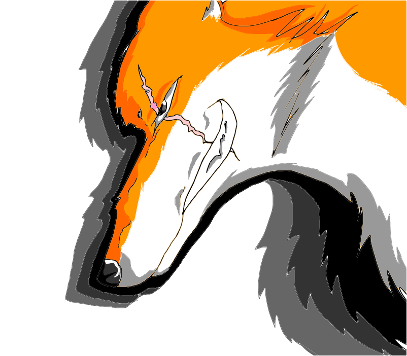 802x702 evil fox cause i can draw animals - Evil Horse Drawings