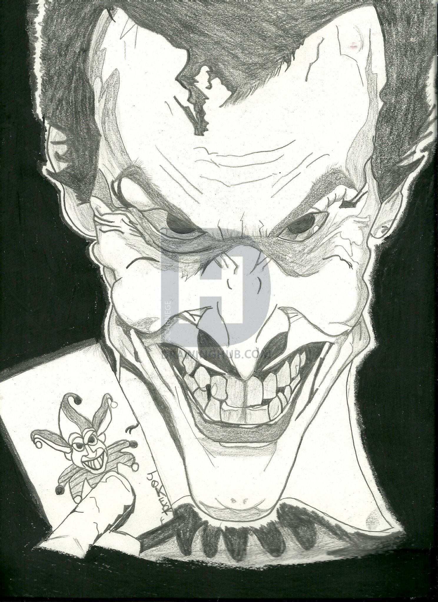 1488x2048 Evil Joker Drawing - Evil Joker Drawing