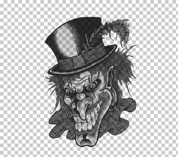 728x640 Evil Clown Drawing It Joker, Jagdamb Tattoo Png Clipart Free - Evil Joker Drawing