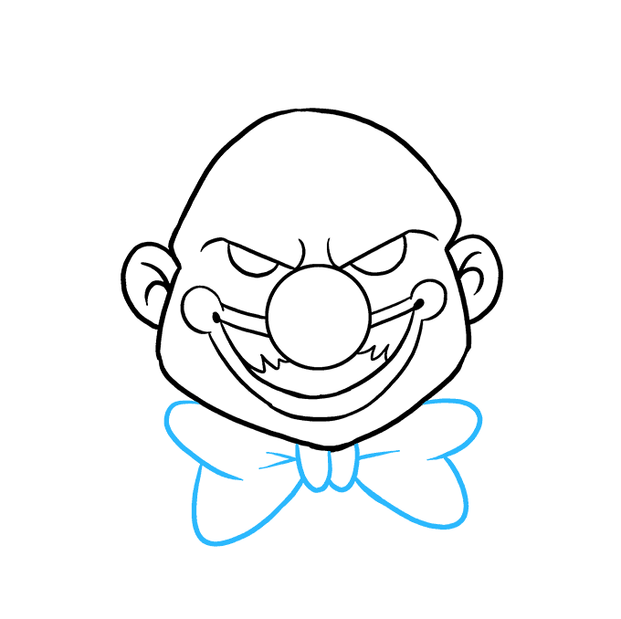 680x678 How To Draw A Scary Clown - Evil Joker Drawing