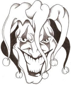 235x284 Best Jesters Images Jester Tattoo, Joker Drawings, Evil Clown - Evil Joker Drawing