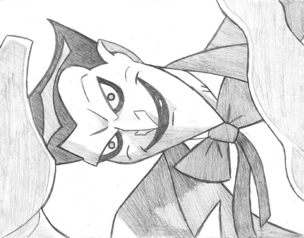 1020x800 Scary Joker, In Michael Hill's Sketches Comic Art Gallery Room - Evil Joker Drawing