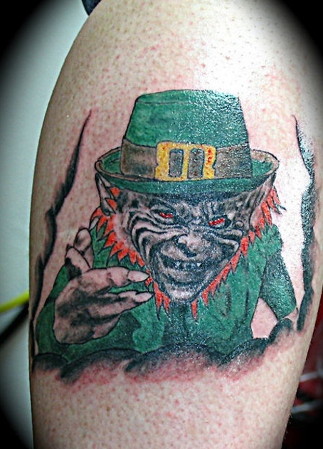 454x631 Evil Leprechaun Tattoo - Evil Leprechaun Drawing