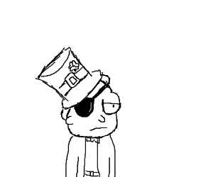 300x250 Evil Morty As A Leprechaun Drawing - Evil Leprechaun Drawing