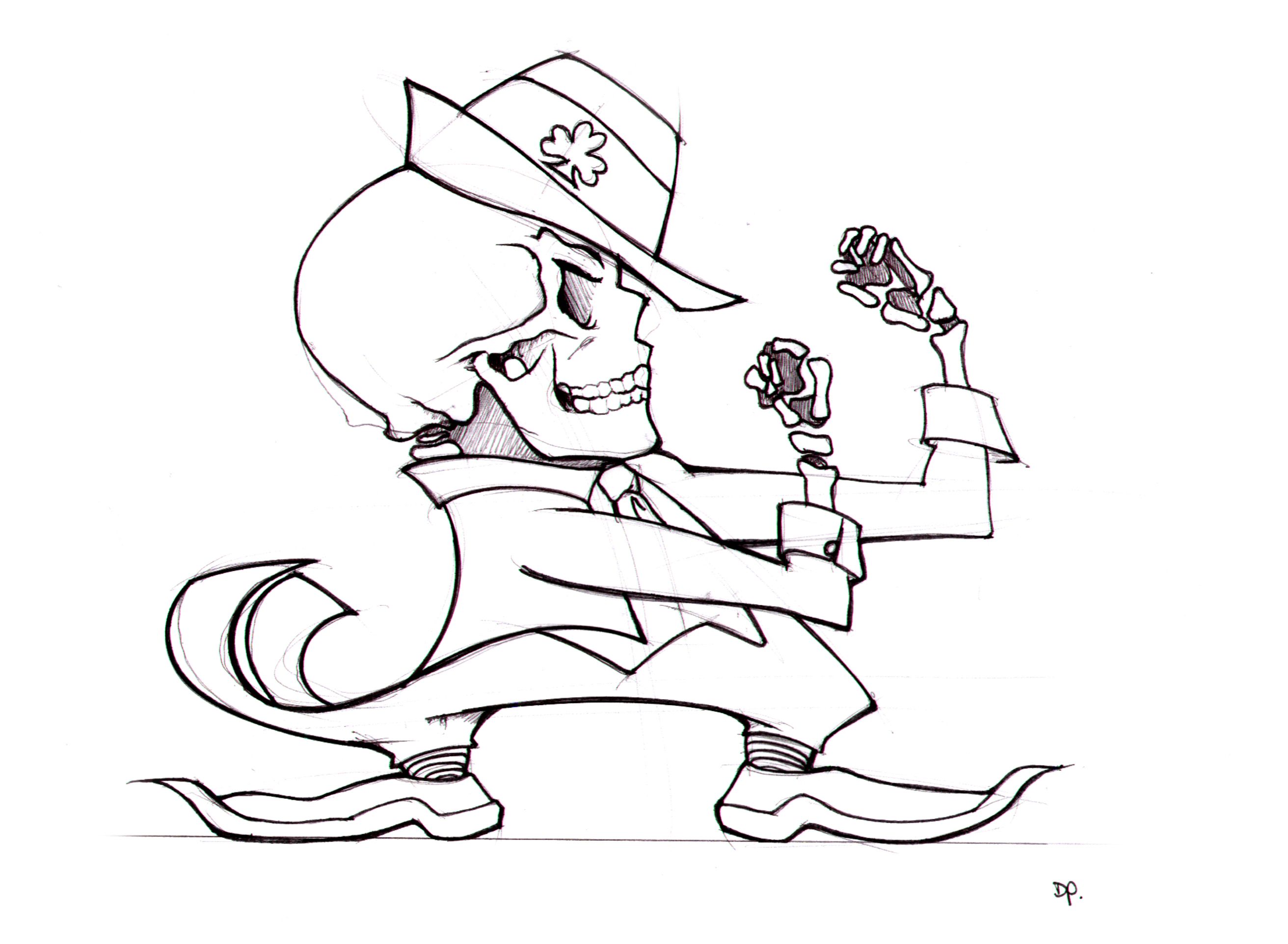 2624x1924 Tattoos Irish Tattoos, Leprechaun - Evil Leprechaun Drawing