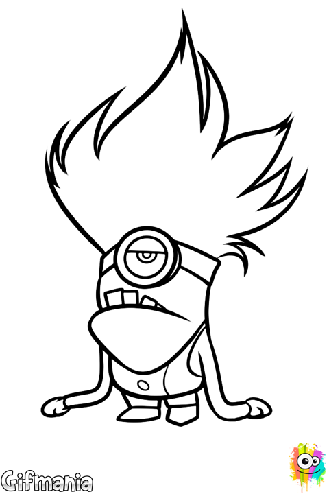 480x720 Color Now This Purple Minion, The Evil Minion - Evil Minion Drawing