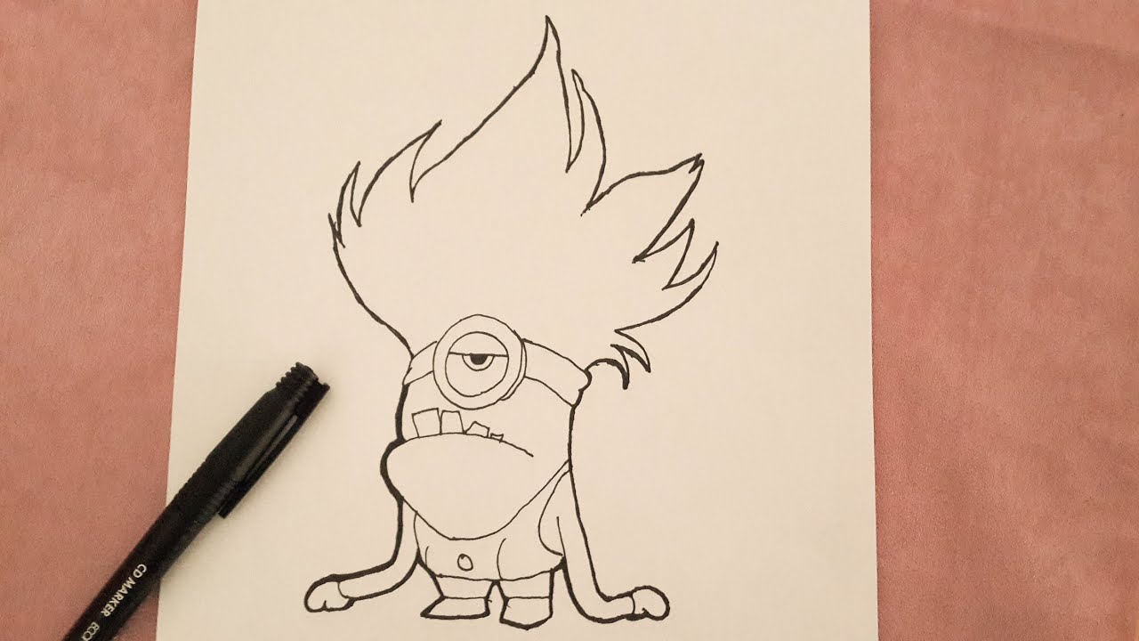 1280x720 How To Draw Evil Minion - Evil Minion Drawing