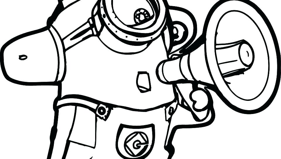 960x544 Minion Coloring Pages Printable Free Free Minion Coloring Pages - Evil Minion Drawing