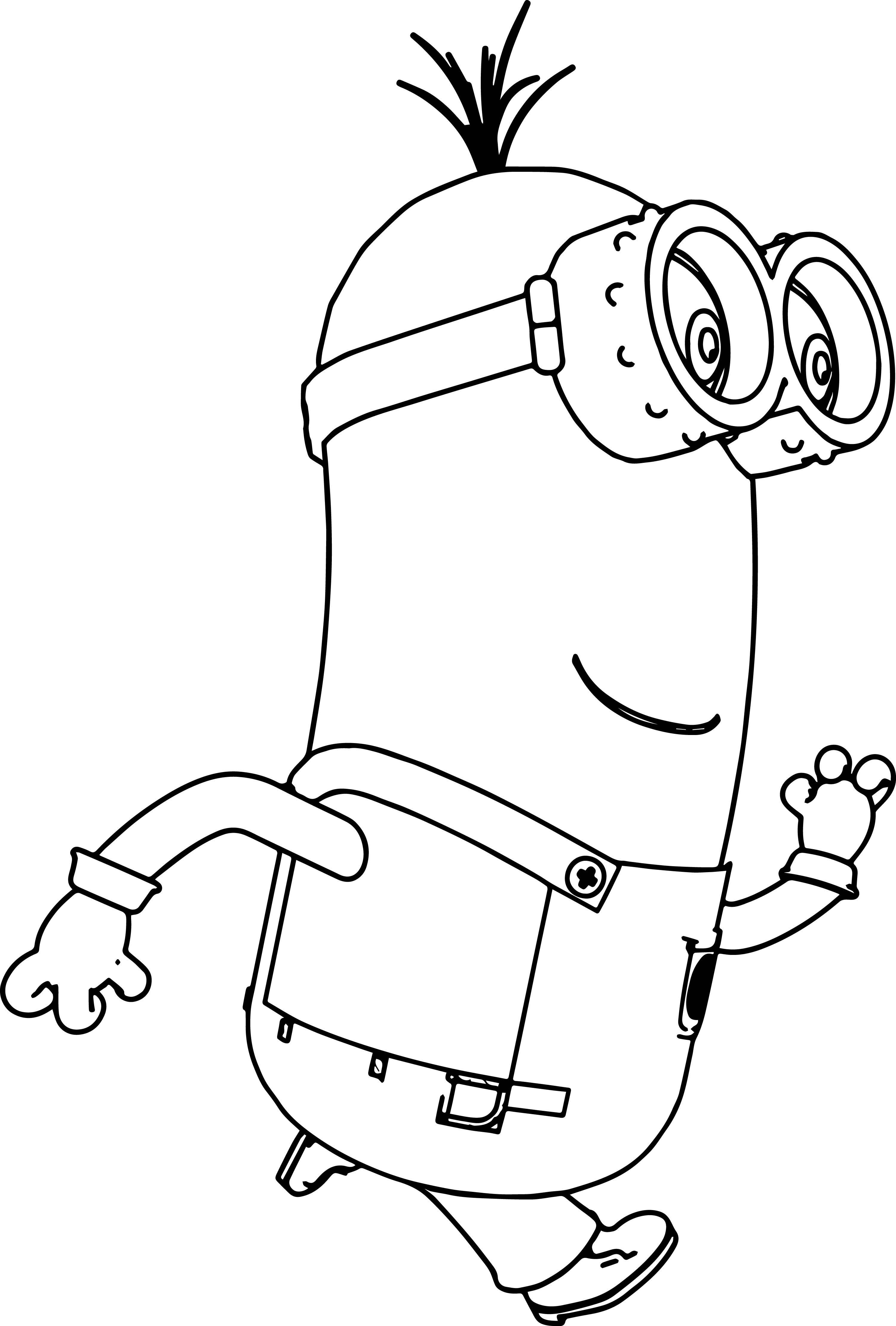 3000x4438 Despicable Me Evil Minions Coloring Pages Purple Minion Stunning - Evil Minion Drawing