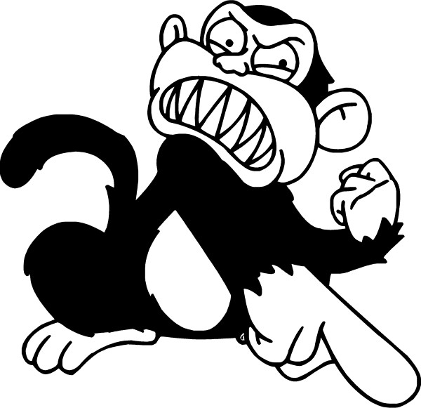 600x581 Family Guy Evil Monkey Decal Sticker - Evil Monkey Drawing