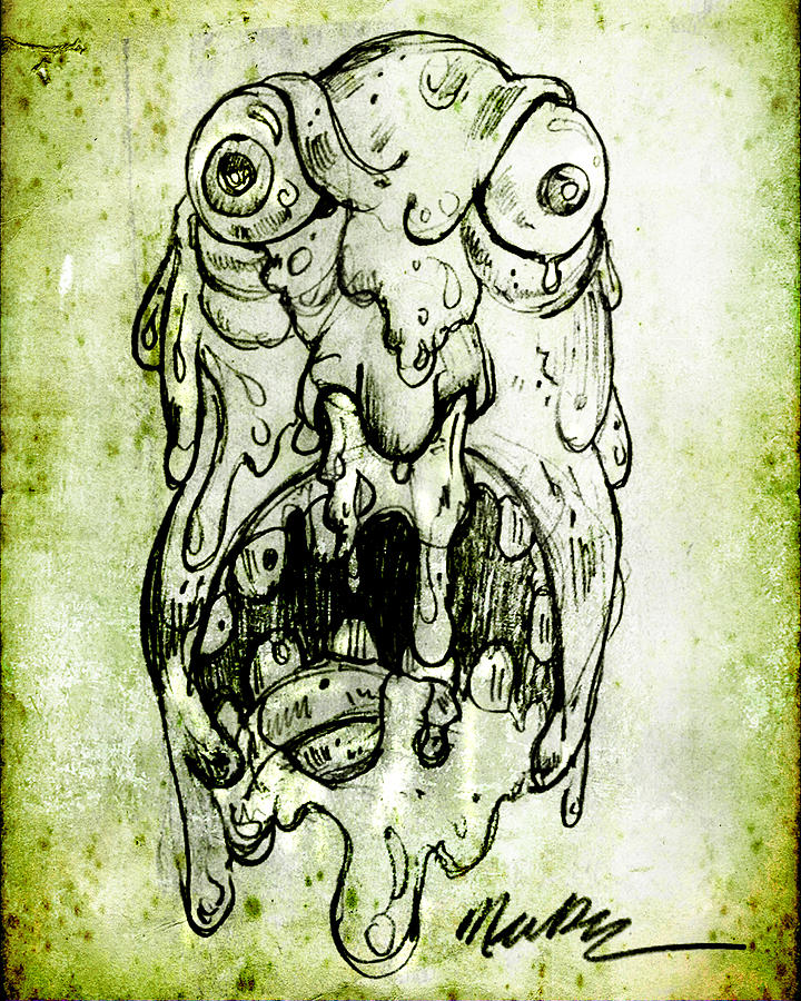 720x900 Evil Snot Monster Drawing - Evil Monster Drawings