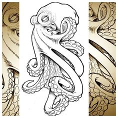 236x236 Evil Octopus Drawing - Evil Octopus Drawing