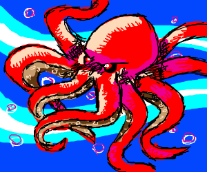 300x250 One Evil Octopus Drawing - Evil Octopus Drawing