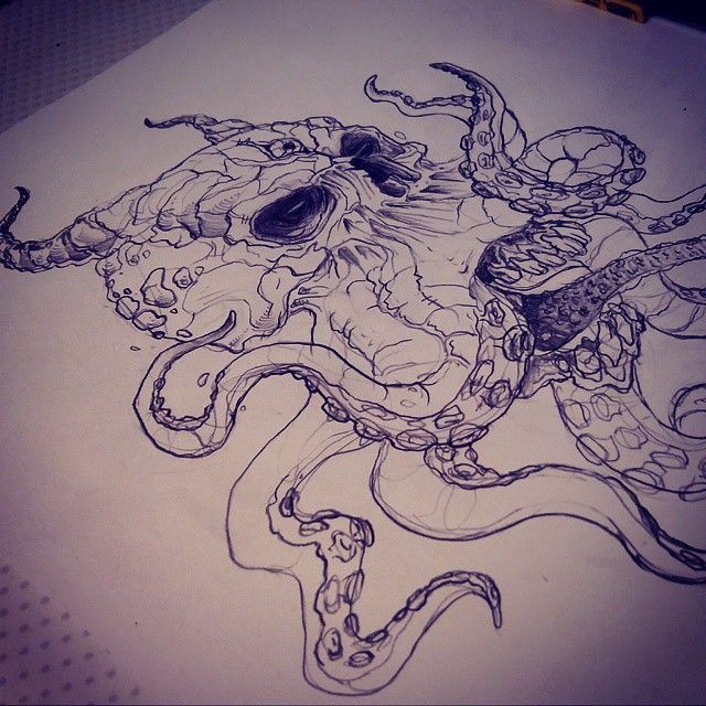 640x640 Mulpix - Evil Octopus Drawing