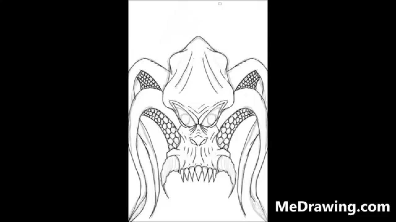 1280x720 Drawing Evil Octopus - Evil Octopus Drawing