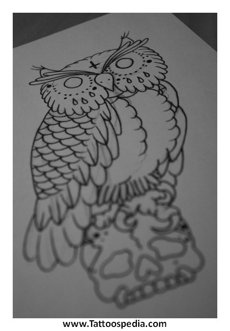 452x650 Evil Owl Tattoos - Evil Owl Drawing