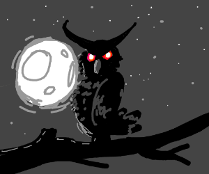 300x250 Evil Owl Drawing - Evil Owl Drawing
