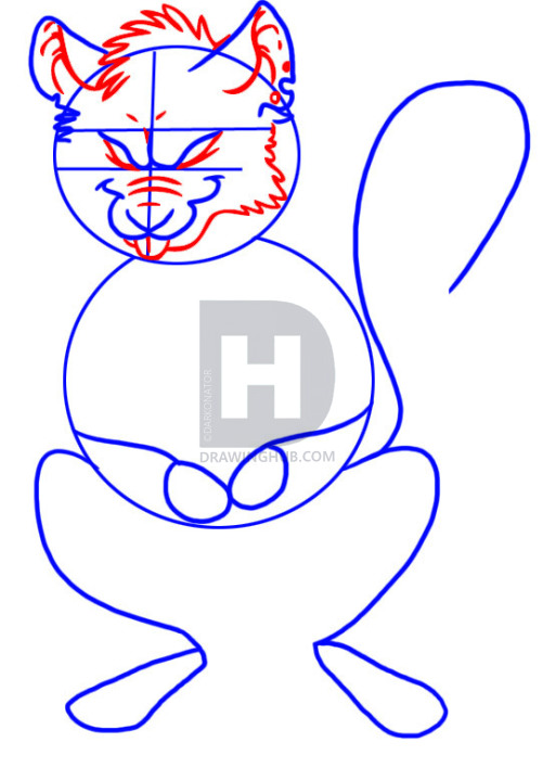 501x720 How To Draw A Cartoon Rat, Step - Evil Rat Drawing