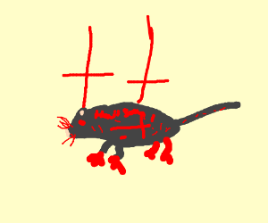 300x250 The Evil Rat Drawing - Evil Rat Drawing
