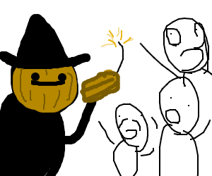 300x250 Evil Scarecrow Dynamite's Crapbutt Town Drawing - Evil Scarecrow Drawings