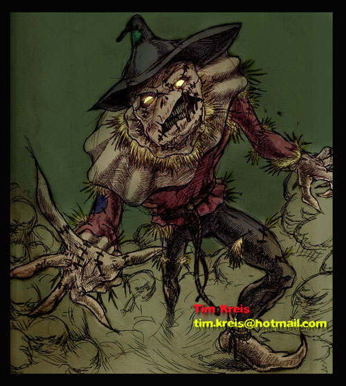500x558 The Pictures - Evil Scarecrow Drawings