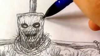 320x180 How To Draw A Scarecrow - Evil Scarecrow Drawings