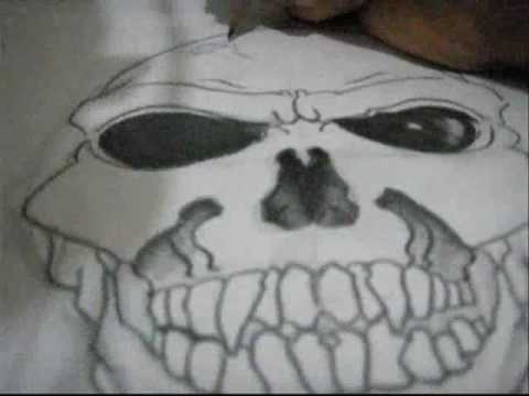 480x360 How To Draw A Skull - Evil Skull Drawing