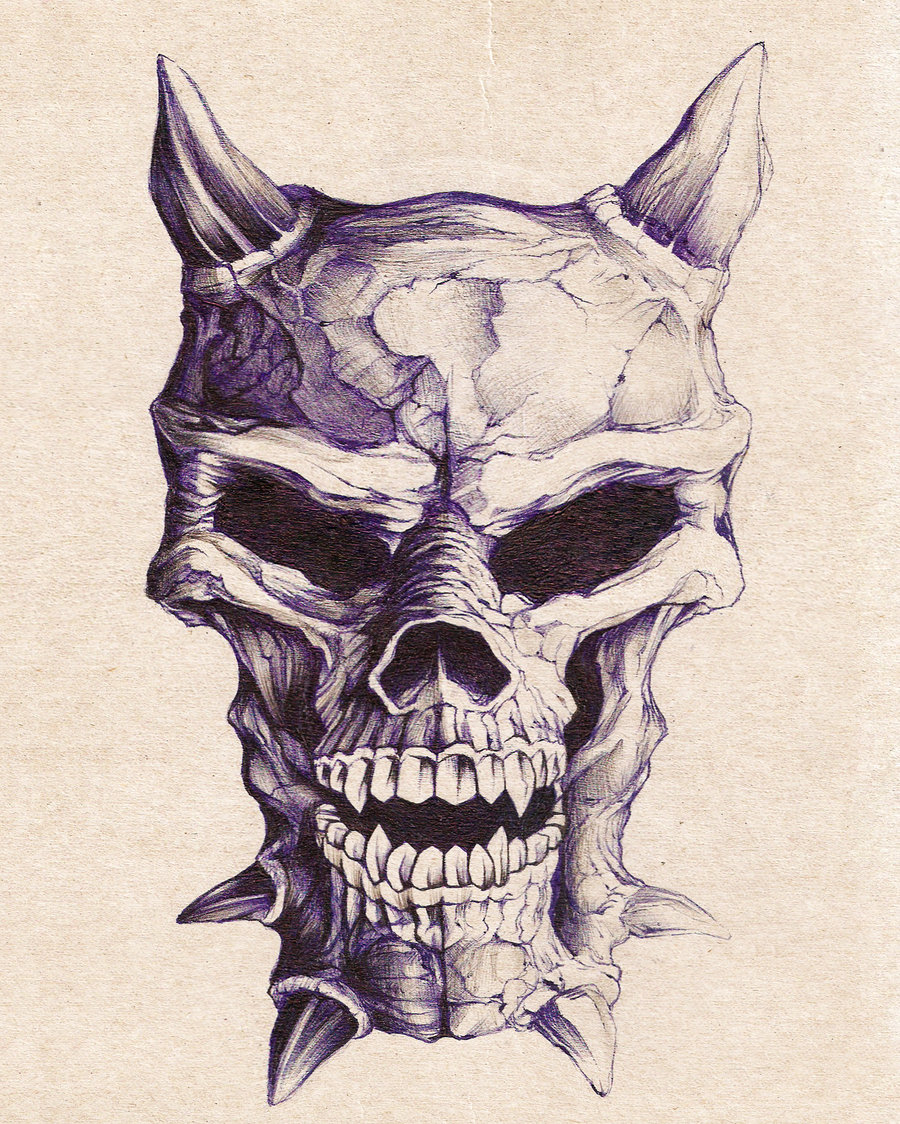 900x1124 Realistic Evil Skull Drawing Switchsecuritycompanies - Evil Skull Drawing