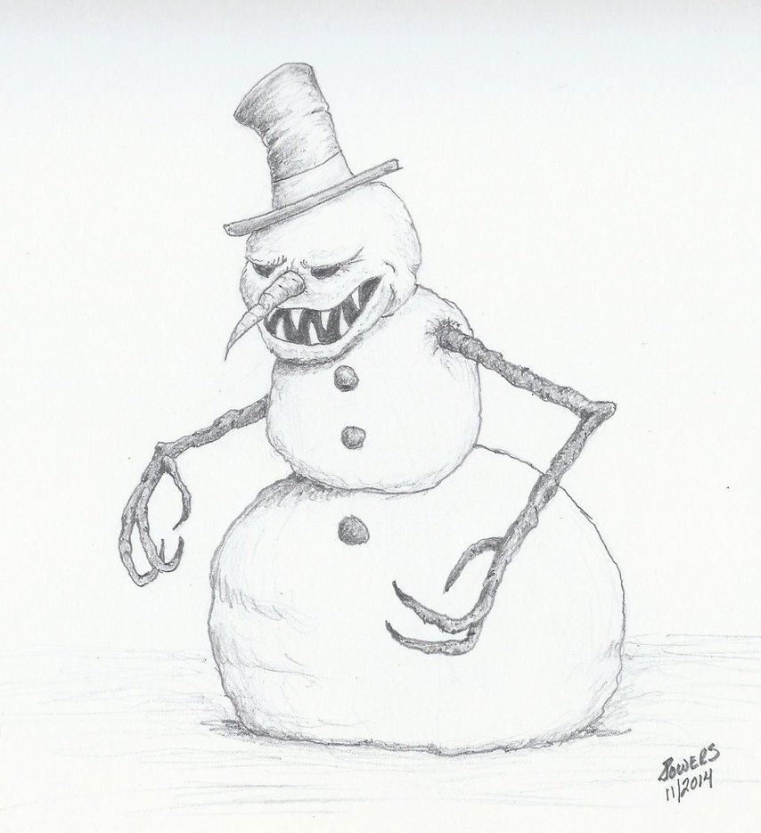 854x935 evil snowman skull art work and such in drawings, snowman - Evil Snowman Drawing
