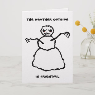 307x307 Evil Snowman Cards Zazzle - Evil Snowman Drawing