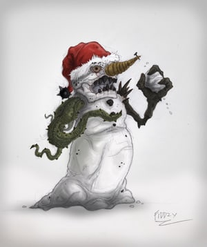 300x358 Evil Snowman List - Evil Snowman Drawing
