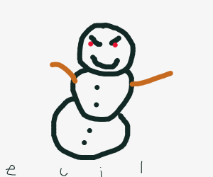 Evil Snowman Drawing At Paintingvalley Com Explore Collection Of Evil Snowman Drawing