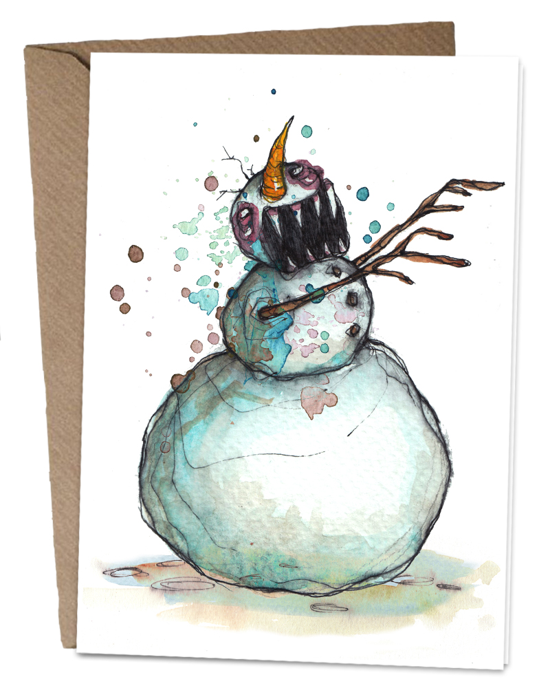 800x1000 Evil Snowman - Evil Snowman Drawing