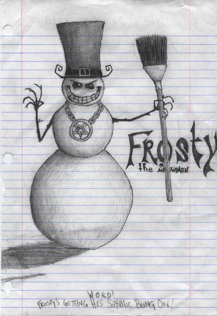 Evil Snowman Drawing At Paintingvalley Com Explore Collection Of Evil Snowman Drawing