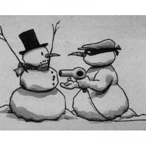 300x300 Snowpeople, Everywhere Secret Agent Snowman Is There - Evil Snowman Drawing