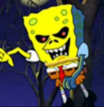 350x360 Evil Spongebob Hehe Things I Love Creepypasta, Chucky, Spongebob - Evil Spongebob Drawing