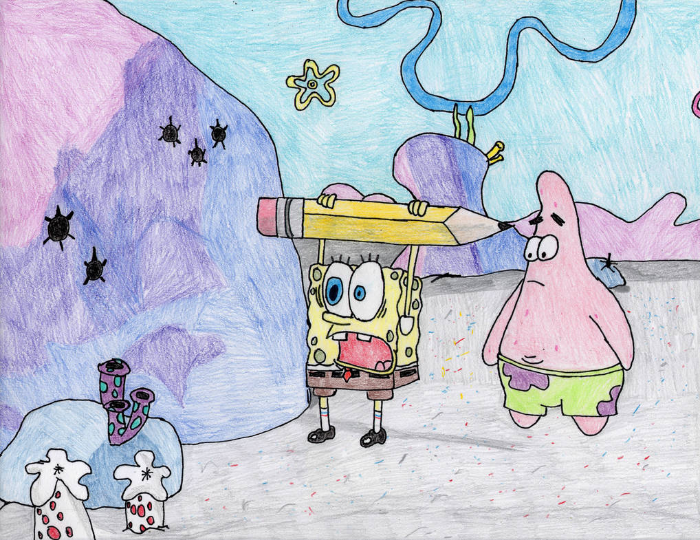 1018x785 I Am Spongebob, Destroyer Of Evil!!!! - Evil Spongebob Drawing