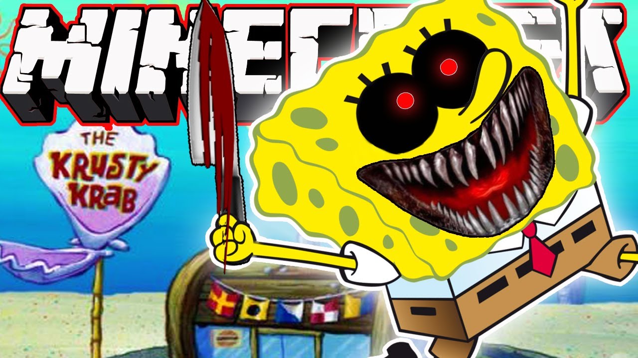 1280x720 Minecraft Spongebob Exe - Evil Spongebob Drawing