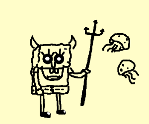 300x250 Evil Spongebob Drawing - Evil Spongebob Drawing