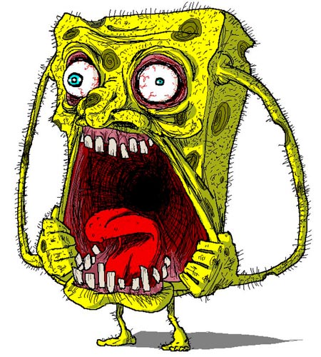 450x500 Spongebob Went Evil!!!! Taronacar - Evil Spongebob Drawing