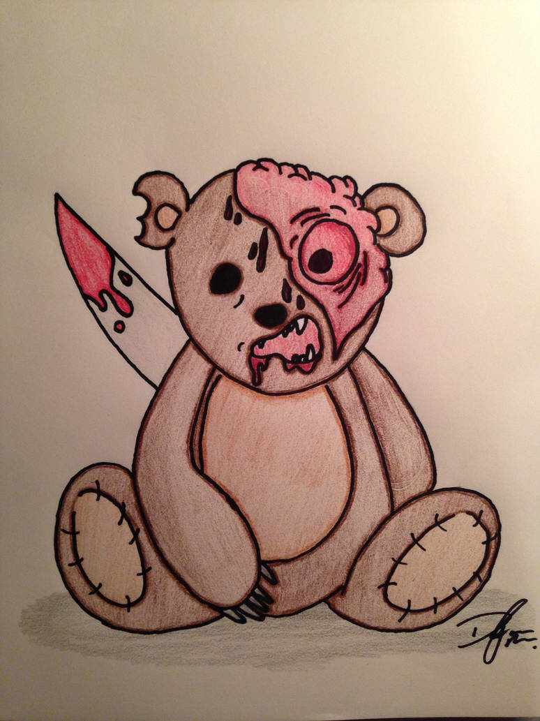 774x1033 Evil Teddy Bear - Evil Teddy Bear Drawing