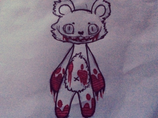 320x239 This Is The Evil Teddy Bear From Krampus - Evil Teddy Bear Drawing