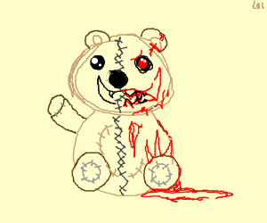300x250 Good And Evil Teddy Bear Drawing - Evil Teddy Bear Drawing