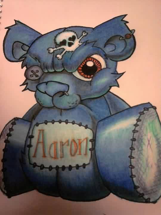 540x720 Blue Pirate Teddy Bear Tattoo - Evil Teddy Bear Drawing