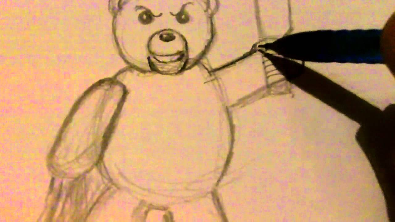 1280x720 Drawing An Evil Teddy Bear Fun Video - Evil Teddy Bear Drawing