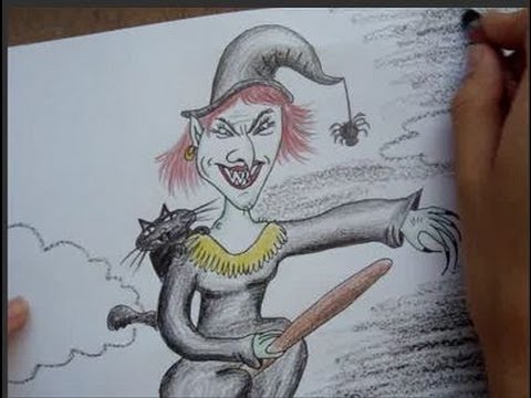 480x360 How To Draw An Evil Witch - Evil Witch Drawing